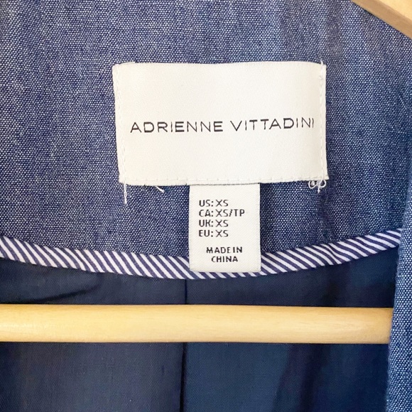 Adrienne Vittadini WFH Jean cotton ruffle blazer - Picture 3 of 8